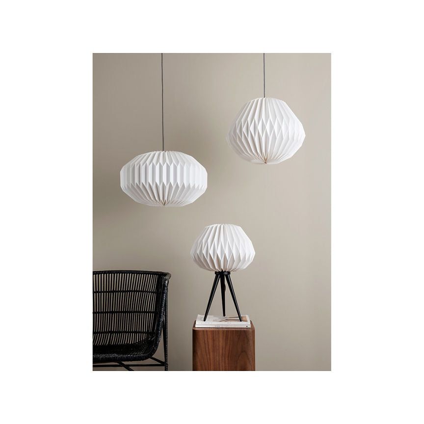 George Home White Origami Paper Donut Lamp Shade