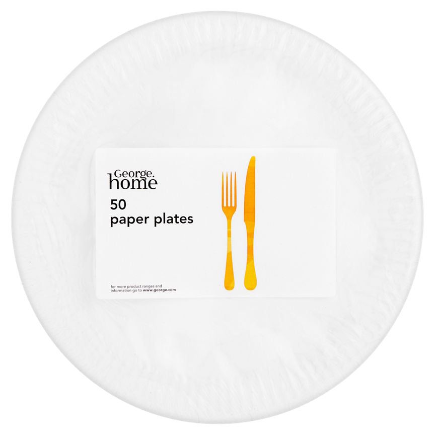 George Home White Paper Plates