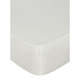 George Home White Plain Fitted Sheet - Double