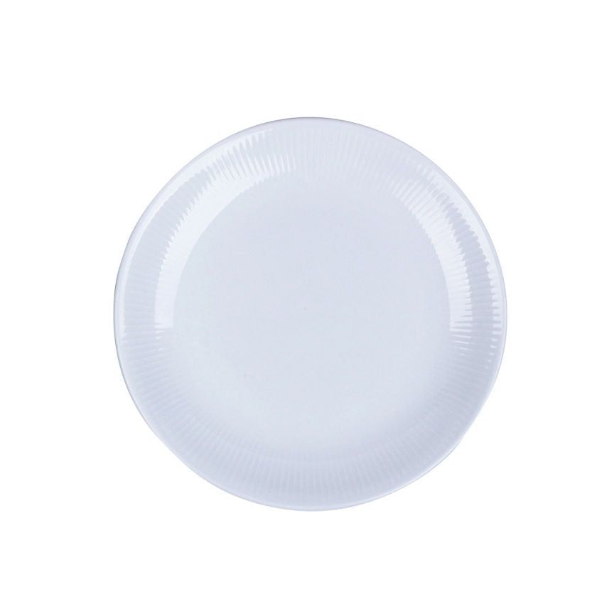 George Home White Ribbed Side Plate