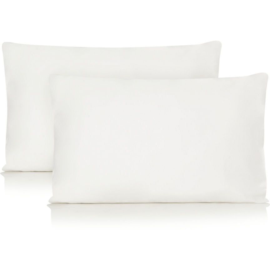 George Home White Sateen Sheeting Pillowcase Pair