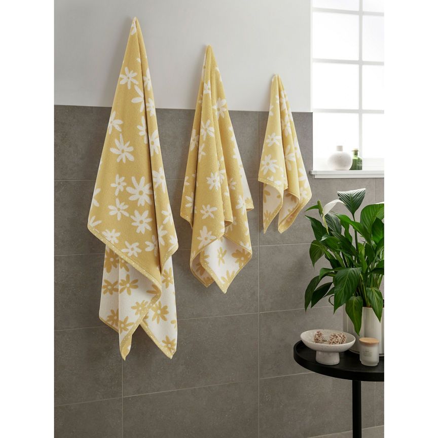 George Home Yellow Daisy Bath Sheet