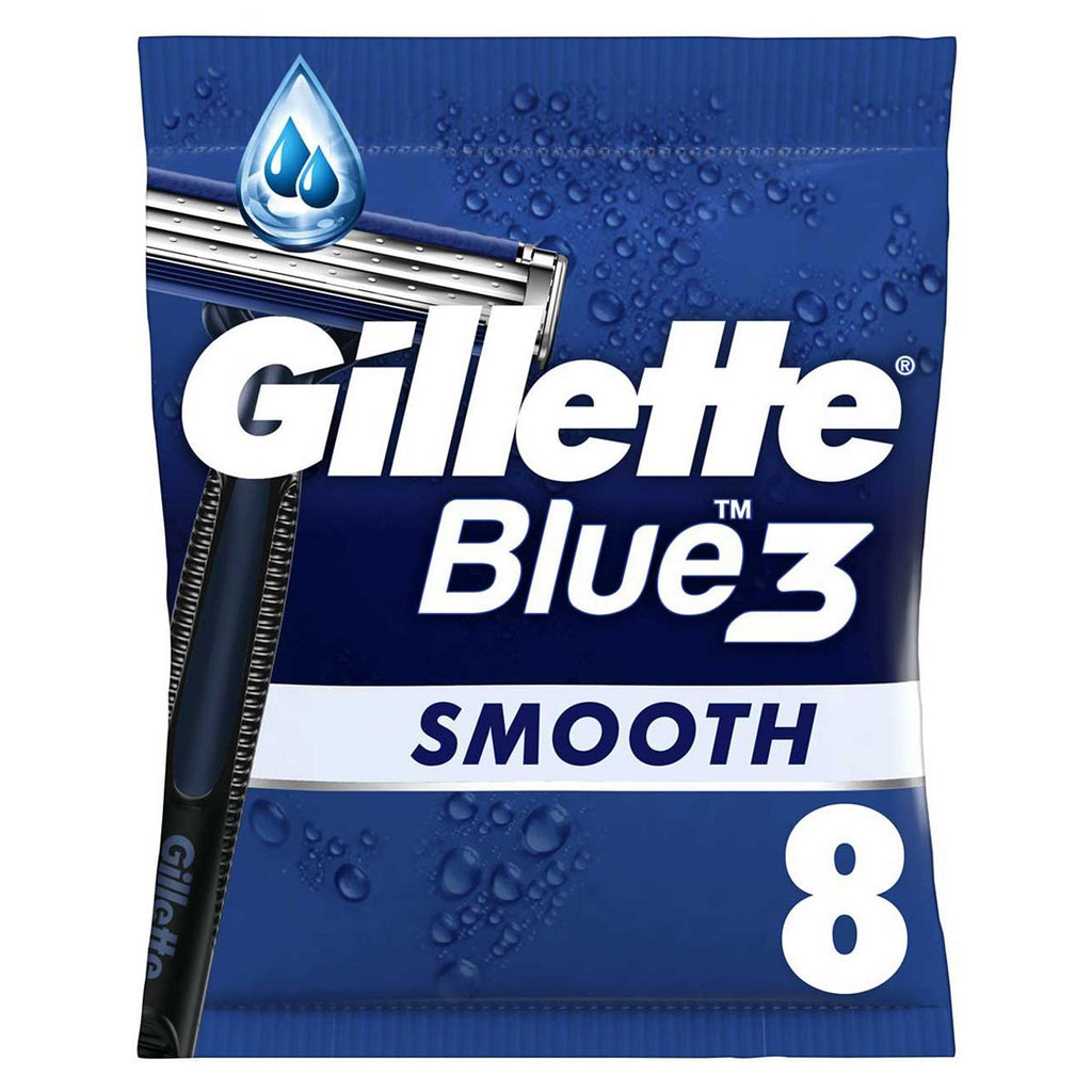 Gillette Blue3 Men's Disposable Razors x8