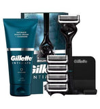 Gillette intim férfi csomag – borotva, penge utántöltő és amp; Intim borotválkozó krém és tisztító