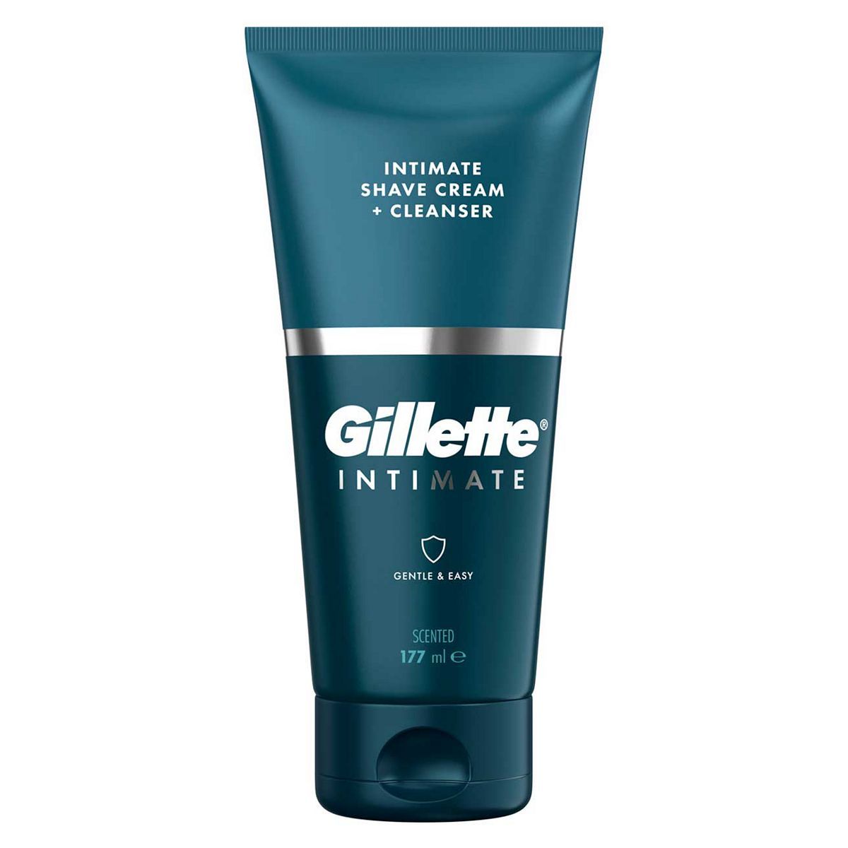 Gillette Intimate Pubic Shave Cream + Cleanser, Formulated for Pubic Hair, with Aloe (150 ml)