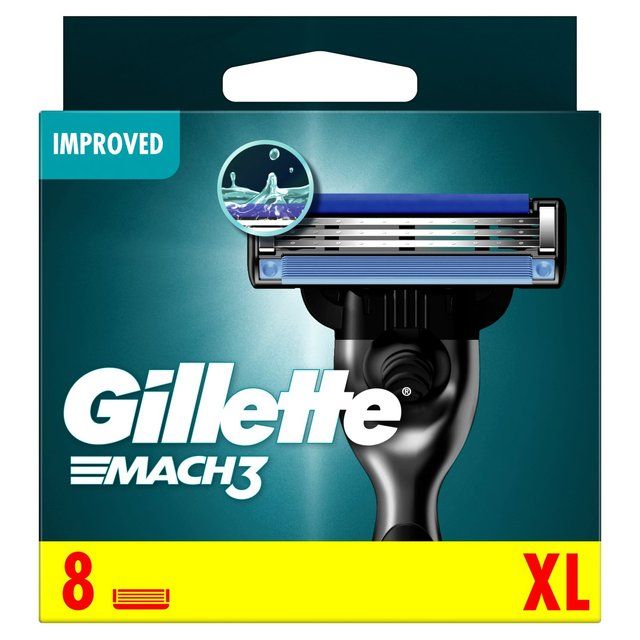 Gillette Mach 3 Razor Blades   8 per pack