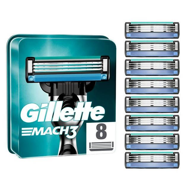 Gillette Mach 3 Razor Blades x8