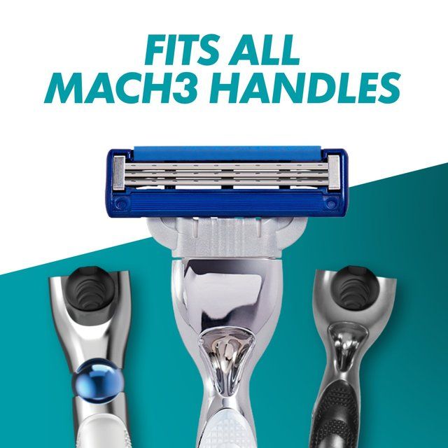 Gillette Mach 3 Turbo Razor Blades   8 per pack