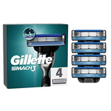 Gillette Mach3 Men&amp;rsquo;s Razor Blade Refills, 4 Count