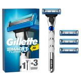 Gillette Mach3 Turbo 3D Razor Handle +3 Blade Refills Special Starter Pack