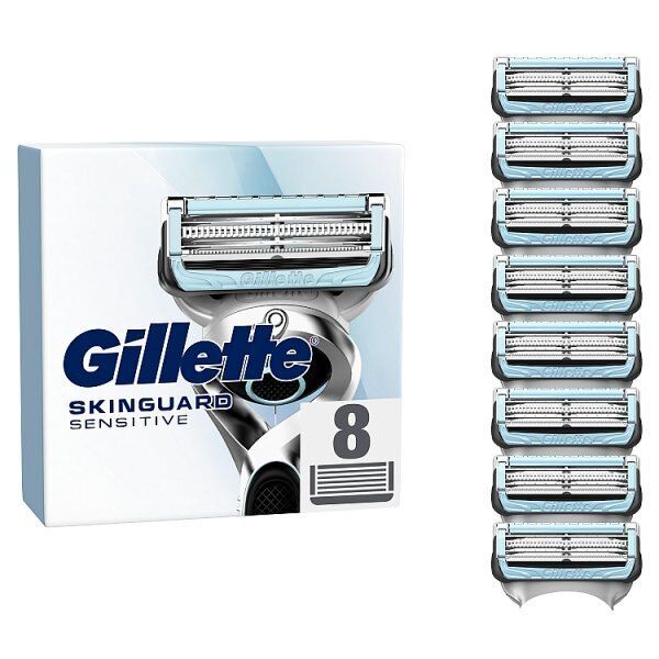 Gillette SkinGuard Sensitive Razor Blade Refills Aloe x8