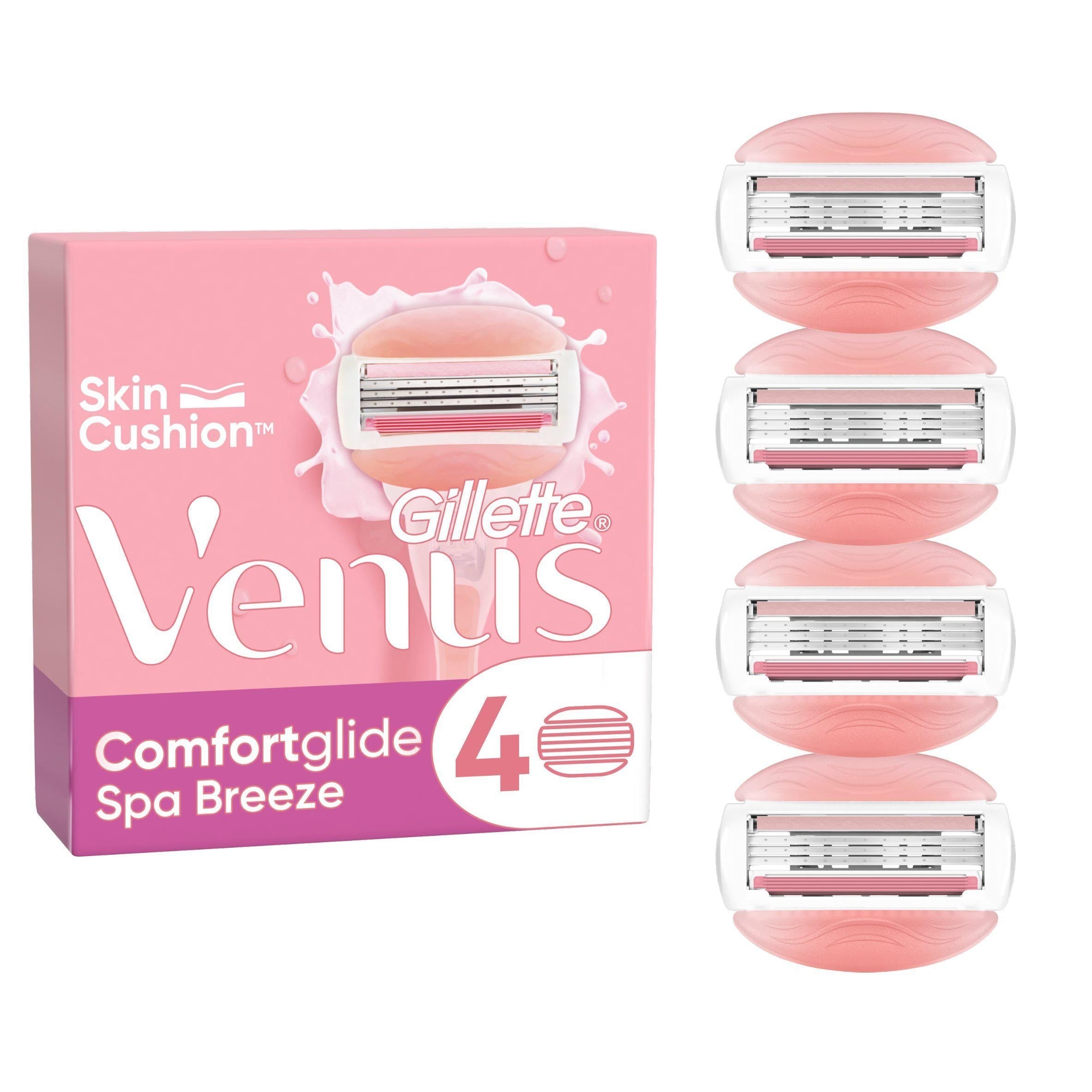 Gillette Venus Spa Breeze Razor Blades x4