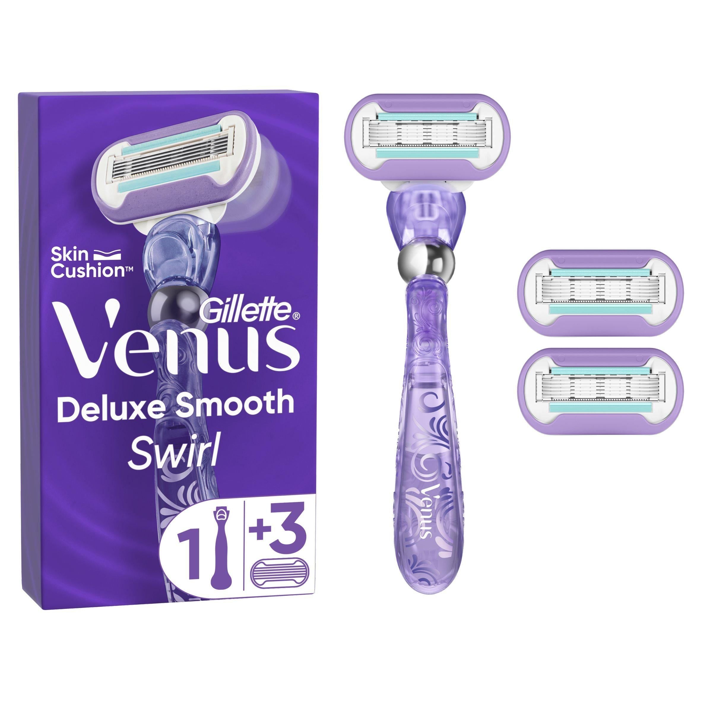 Gillette Venus Swirl Flexiball Women's Razor +2 Blades
