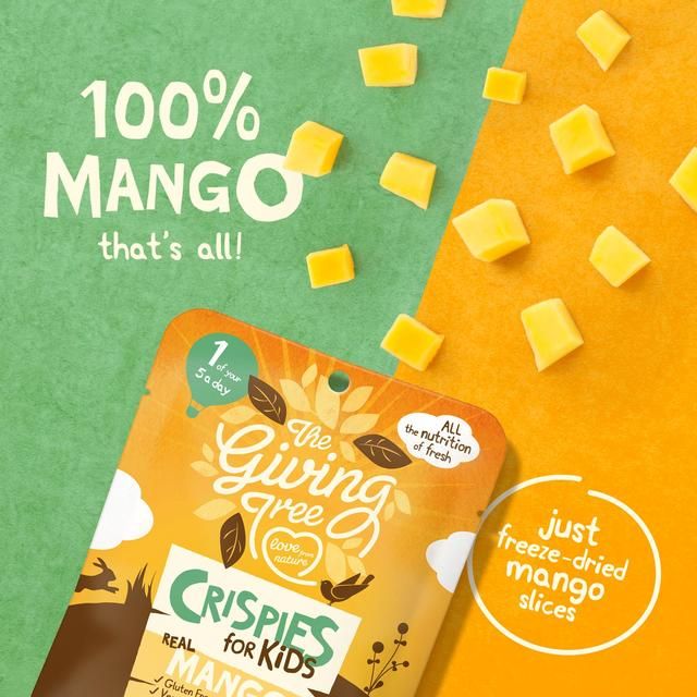 Giving Tree Freeze Dried Mango Crispies for Kids   10g