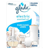 Glade Electric Holder &amp;amp; Refill Clean Linen Scented Oil Plugin