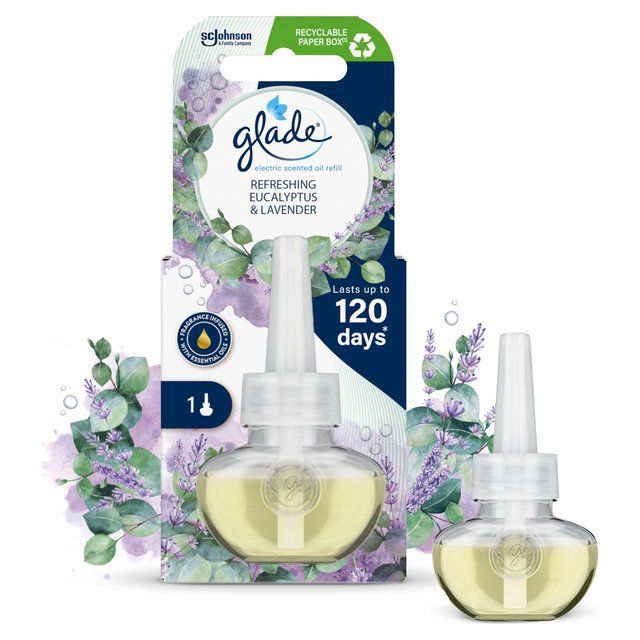 Glade Plug In Refill Electric Scented Oil Eucalyptus &amp;amp; Lavender   20ml