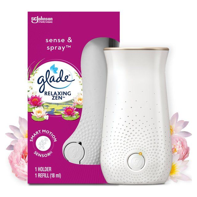 Glade Sense &amp;amp; Spray Holder &amp;amp; Refill Relaxing Zen Air Freshener   18ml