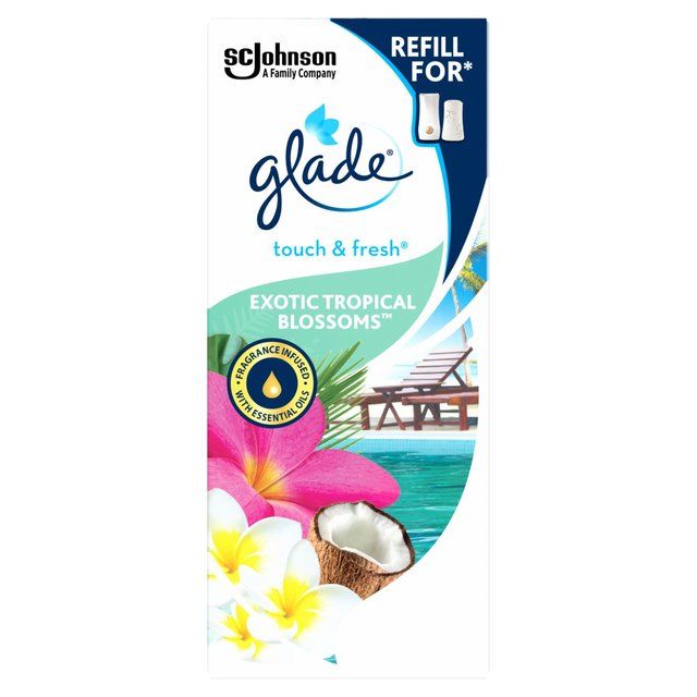 Glade Touch &amp;amp; Fresh Refill Exotic Tropical Blossom Air Freshener   10ml