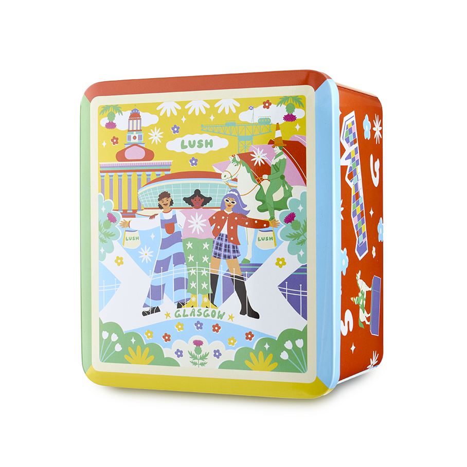 Lush Glasgow tin product holder 172mm by 151mm (British brand)