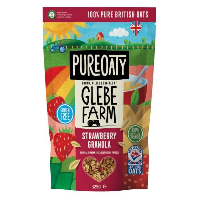 Glebe Farm Gluten Free Strawberry Oat Granola Crisp   325g