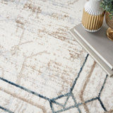 Glitz Ivory Taupe Rug in 3 Sizes