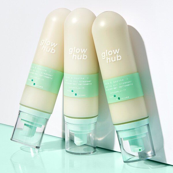 Glow Hub Calm & Soothe Gel to Oil Cleanser