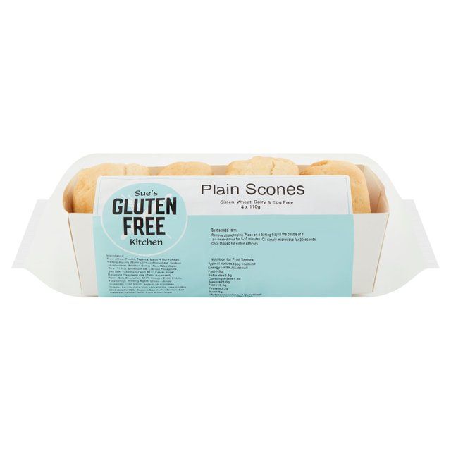 Gluten Free Kitchen Vegan Plain Scones   4 x 110g