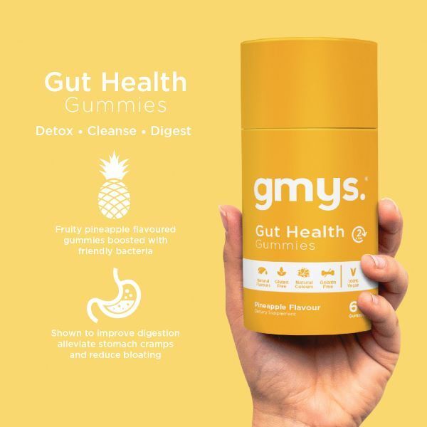 gmys. Gut Health Gummies Pineapple Flavour, 60