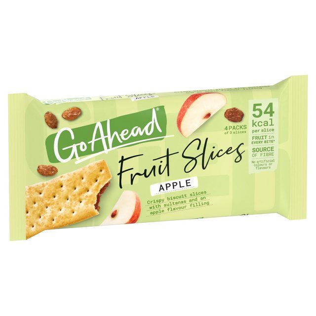 Go Ahead Apple Crispy Fruit Slices Snack Bars Multipack   4 per pack