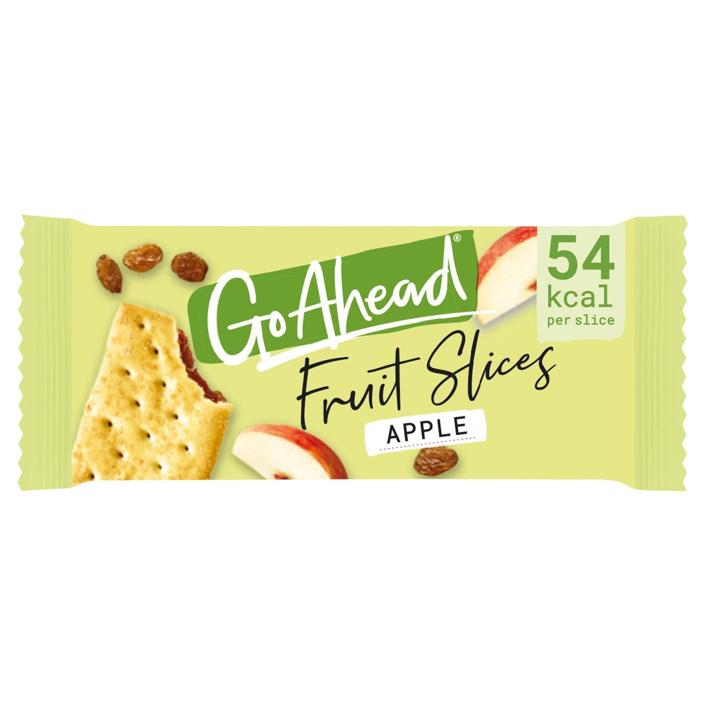 Go Ahead Apple Fruit Slices Biscuit Snack Bar 43g