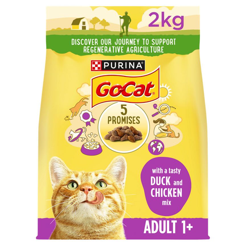 Go-Cat voksen tørr kattemat Kylling og and