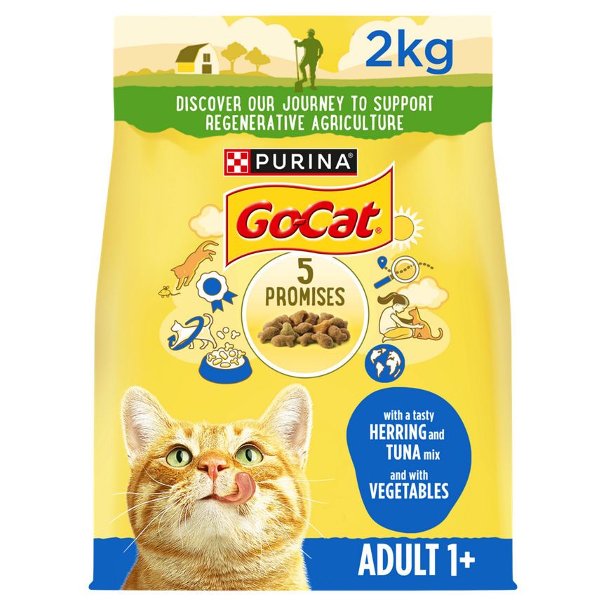 Go-Cat Adult Dry Cat Food Tuna Herring & Veg