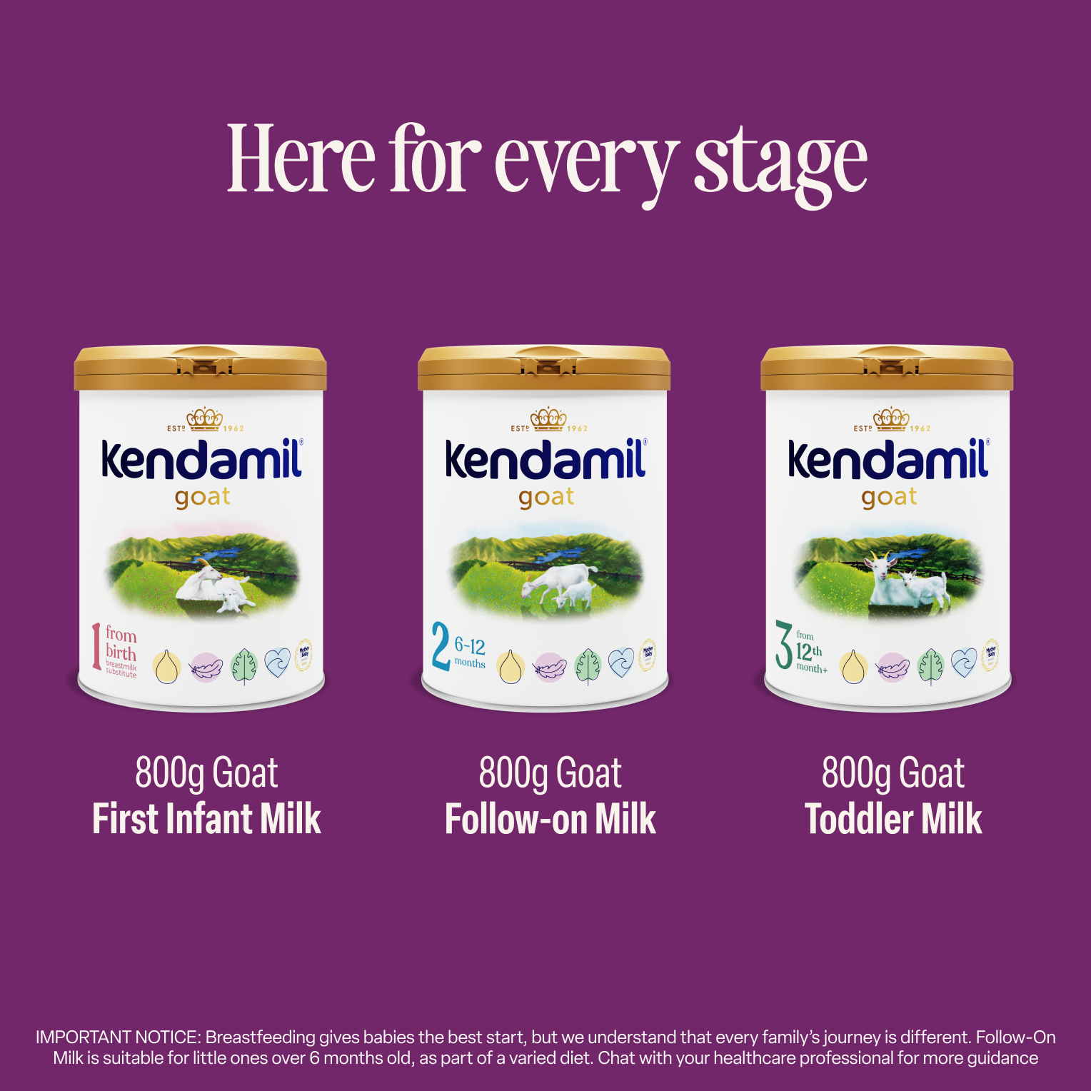 Kendamil goat infant formula, UK version