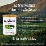 Kendamil goat toddler milk with whole A2 goat milk (British brand)
