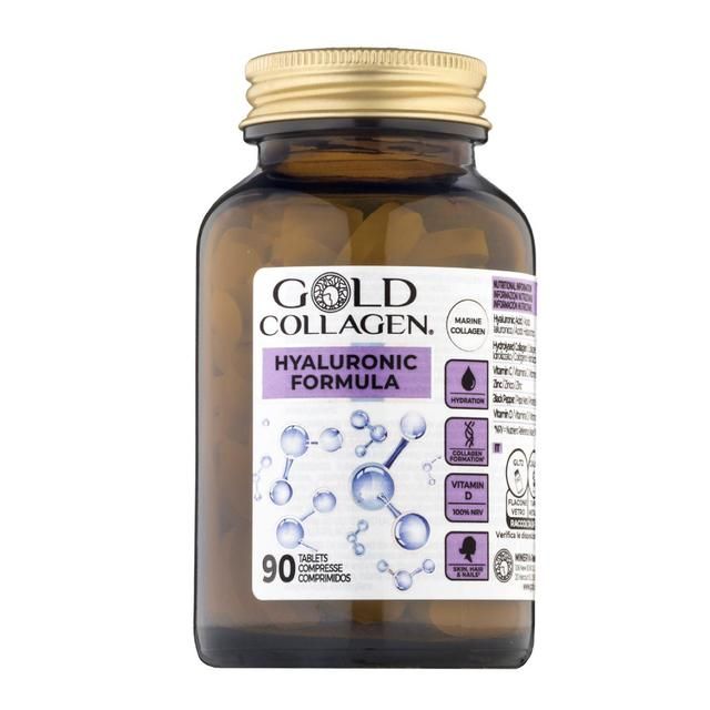 Gold Collagen Hyaluronic Formula Tablets   90 per pack