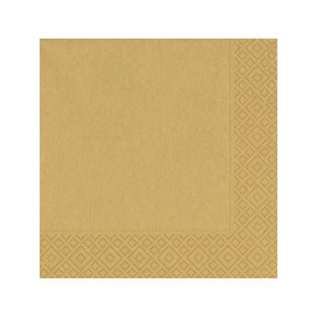 Gold Paper Napkins   20 per pack