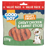 Good Boy Meaty Treaty Chewy Chicken with Carrot Sticks Dog Treats