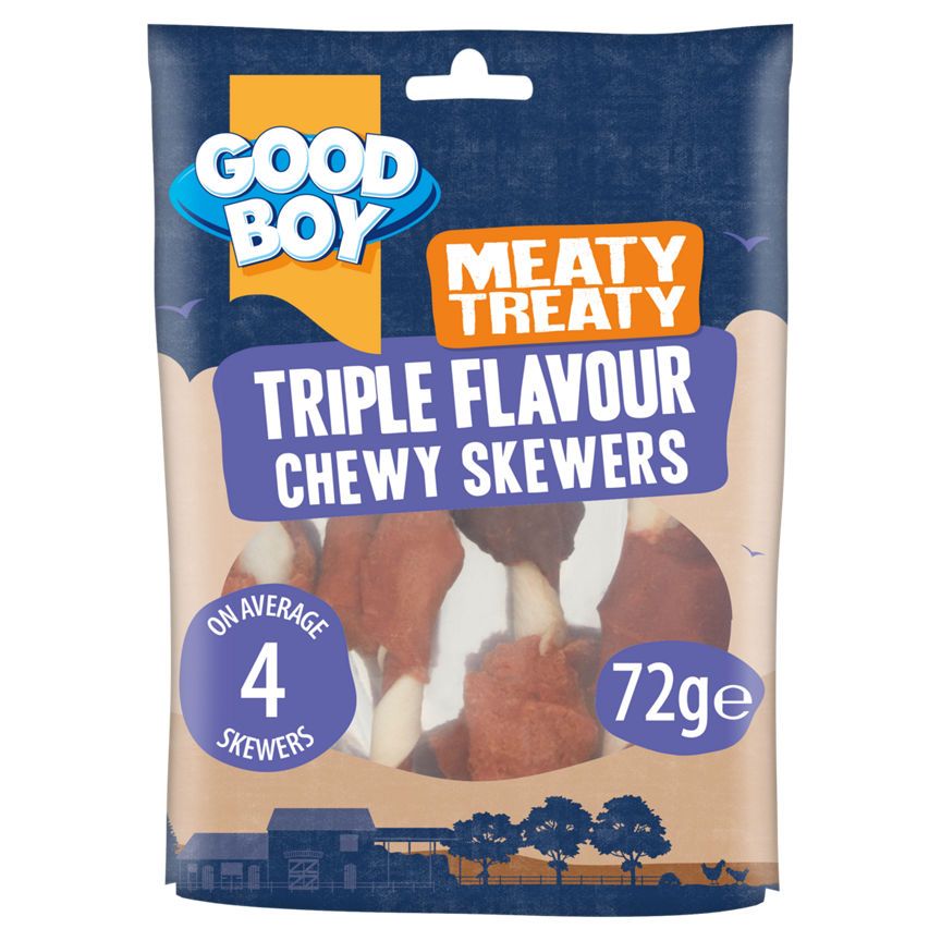 Good Boy Meaty Treaty Triple Flavour Skewers Dog Treats