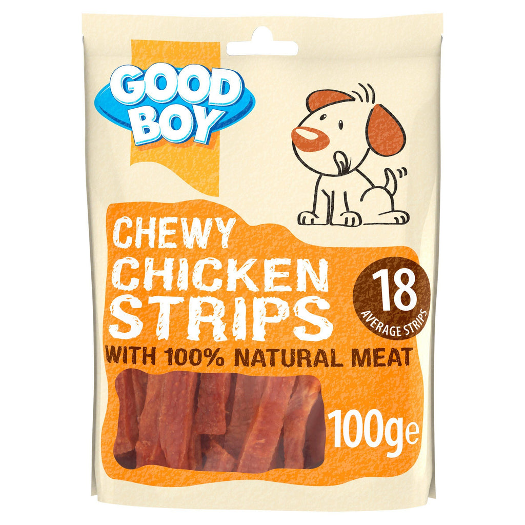 Good Boy Pawsley & Co Chewy Chicken Strips Dog Treats 100g