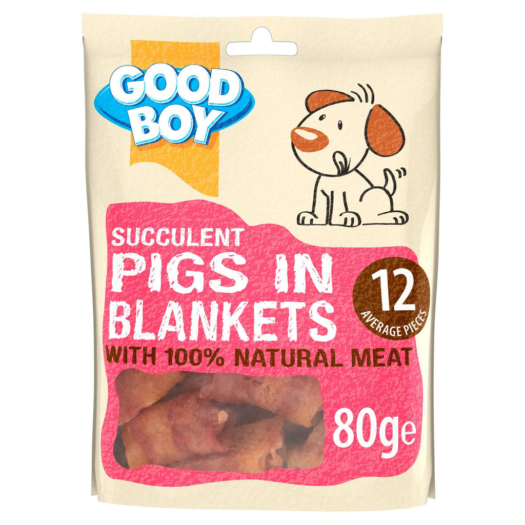 Good Boy Pawsley & Co Succulent Pigs in Blankets Dog Treats 80g