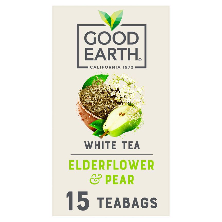 Good Earth Elderflower & Pear 15 Biodegradable Teabags 18g