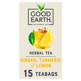 Good Earth Teabags Lemon, Ginger &amp;amp; Turmeric Default Title