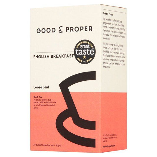 Good & Proper Tea - Loose Leaf English Breakfast Tea   90g