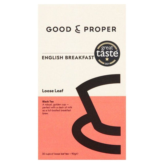 Good & Proper Tea - Loose Leaf English Breakfast Tea   90g