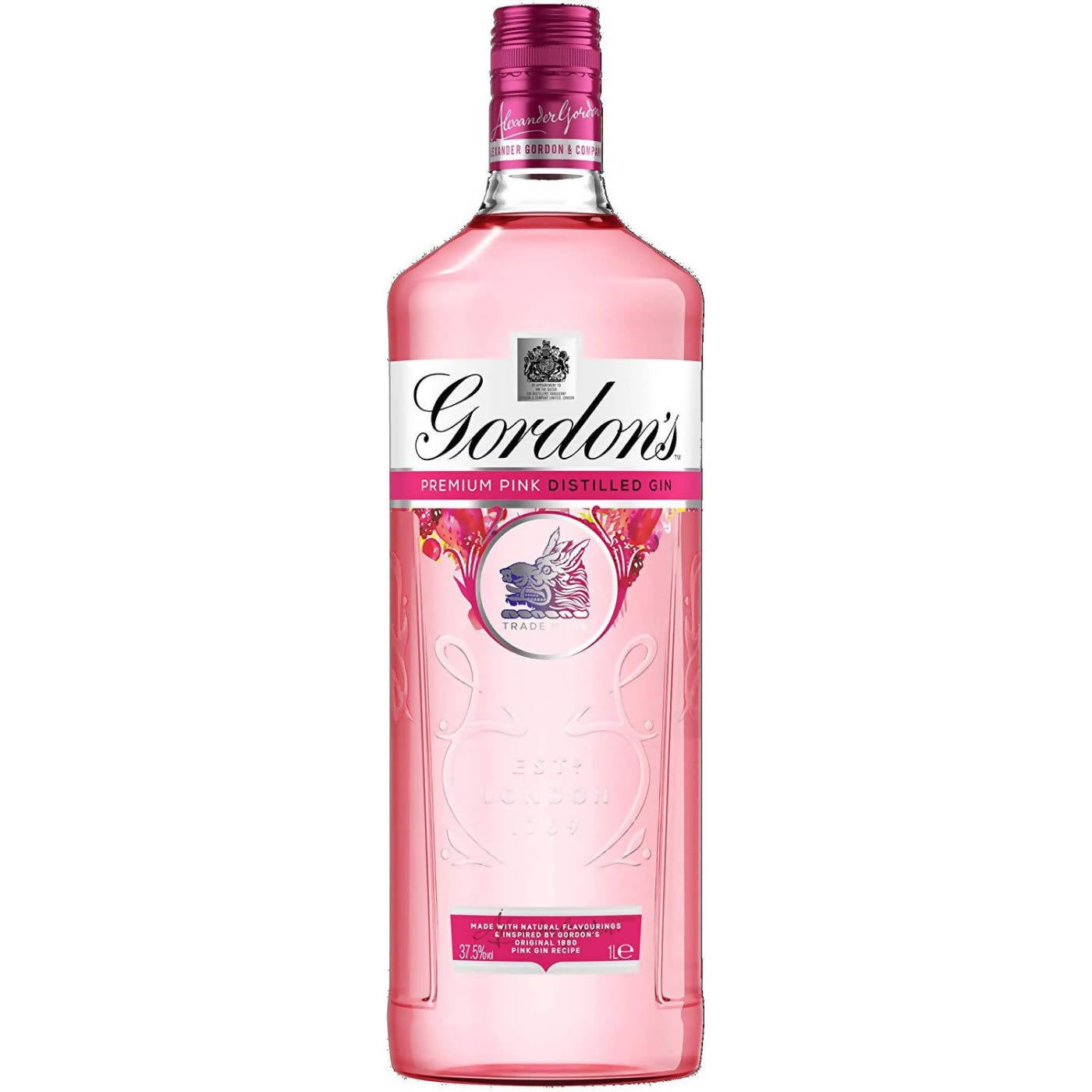 Gordon's Premium Distilled Pink Gin, 1L