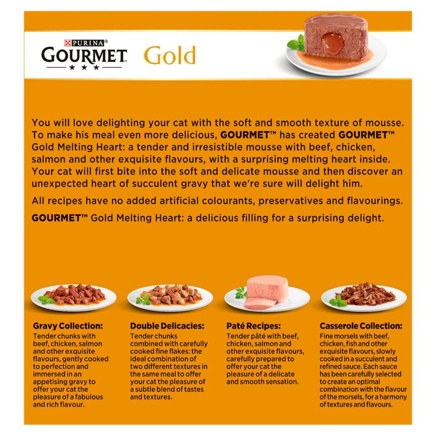 Gourmet Gold Cat Food Savoury Cake Meat and Fish