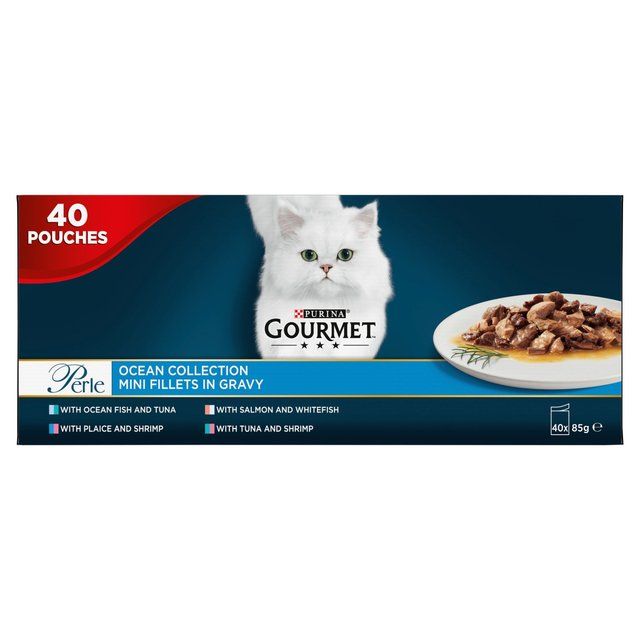 Gourmet Perle Ocean Collection Wet Cat Food   40 x 85g