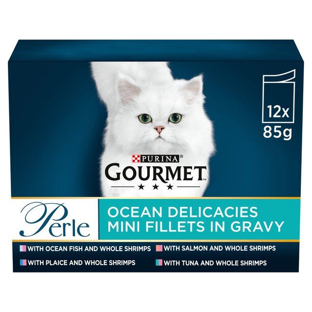 Gourmet Perle Ocean Delicacies in Gravy Wet Cat Food   12 x 85g