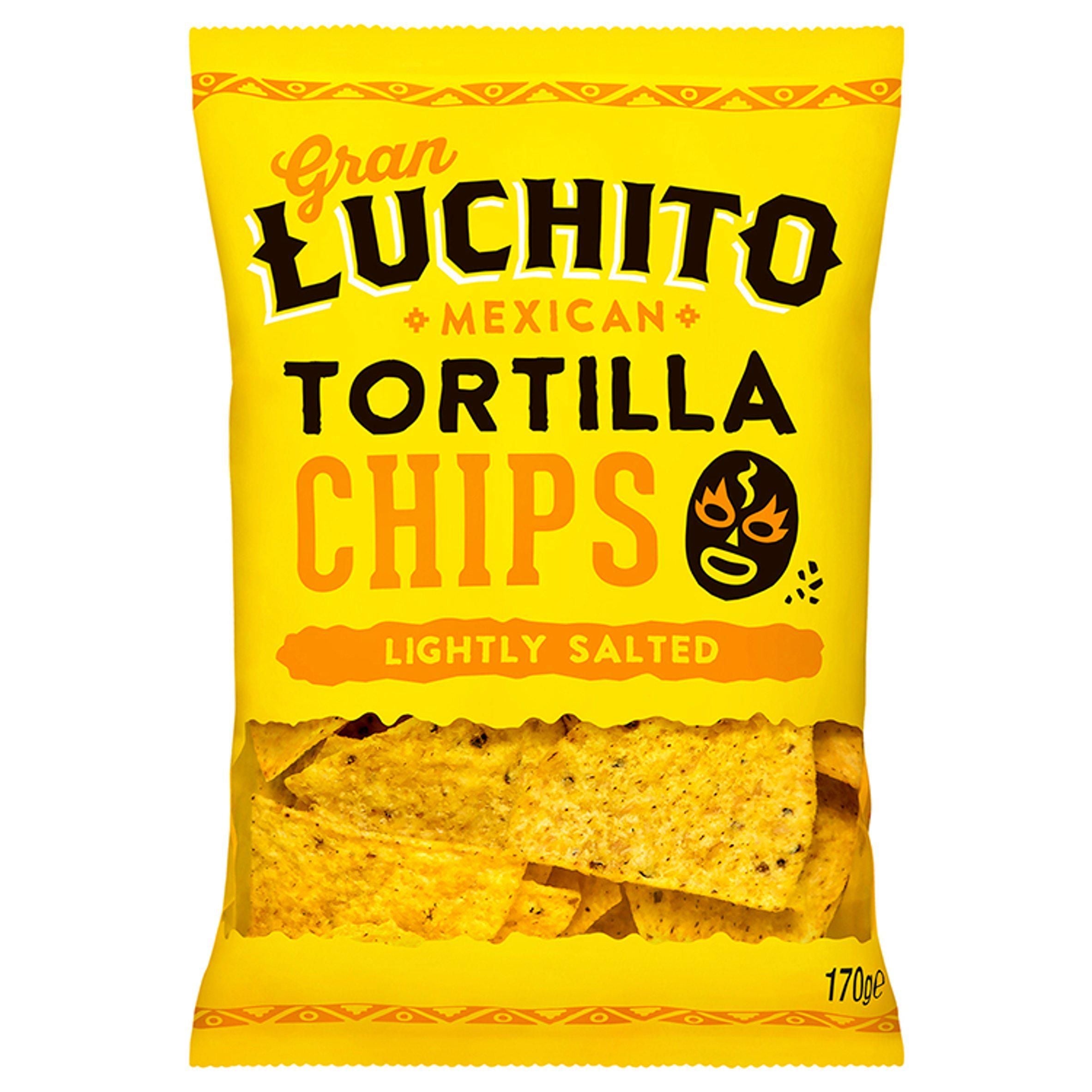 Gran Luchito Mexican Tortilla Chips Ελαφρώς Αλατισμένα 170 γρ
