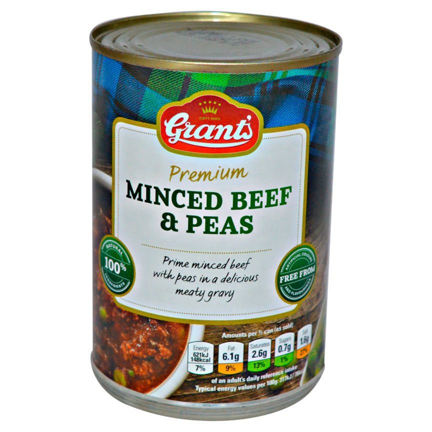 Grants Premium Minced Beef & Peas